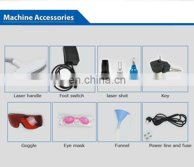 Small Q Switched Laser Beauty Equipment On Sale Nd Yag Laser Remove Tattoo/Freckle, Pigmentation Removal