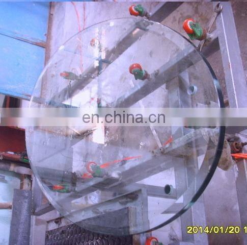 6mm clear float glass shelf with mat-broken edge