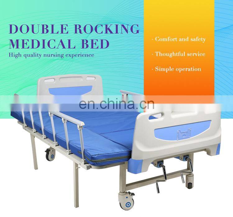Buy Multi Function Medical Elderly Care 2 Crank Manual Hospital Bed