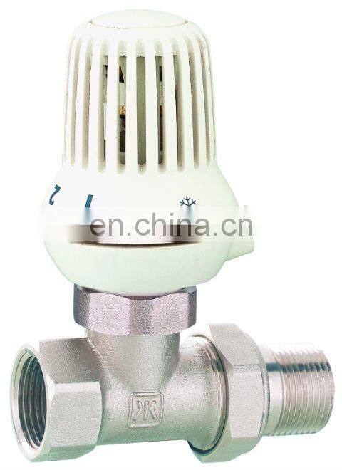 Brass Angle Radiator Valve Brass Thermostatic Valve