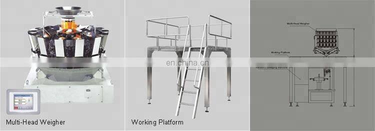 Automatic Rotary Rice Vacuum Food Pouch Packaging Machine