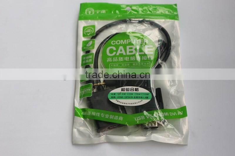 opp bag vga to HD converter with usb