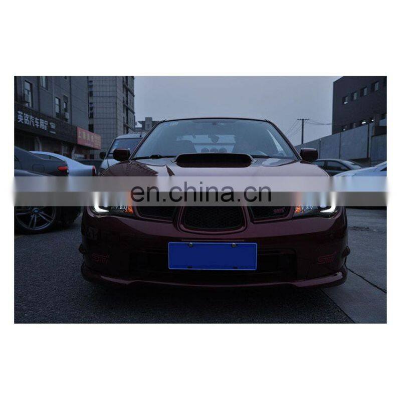 C Style DRL High bright Tuning Headlamp for 9th Subaru WRX 2005-2008