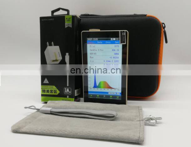 350B 380-780nm Hot Handheld spectral illuminance analyzer blue light tester spectrometer red and blue ray irradiance meter
