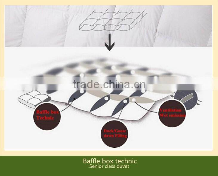 Feather duvet/stripe fabric quilt comforter/hotel bedding set