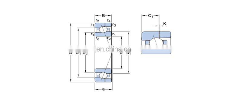 719/8 ACE/HCP4AH Super-precision angular contact ball bearings