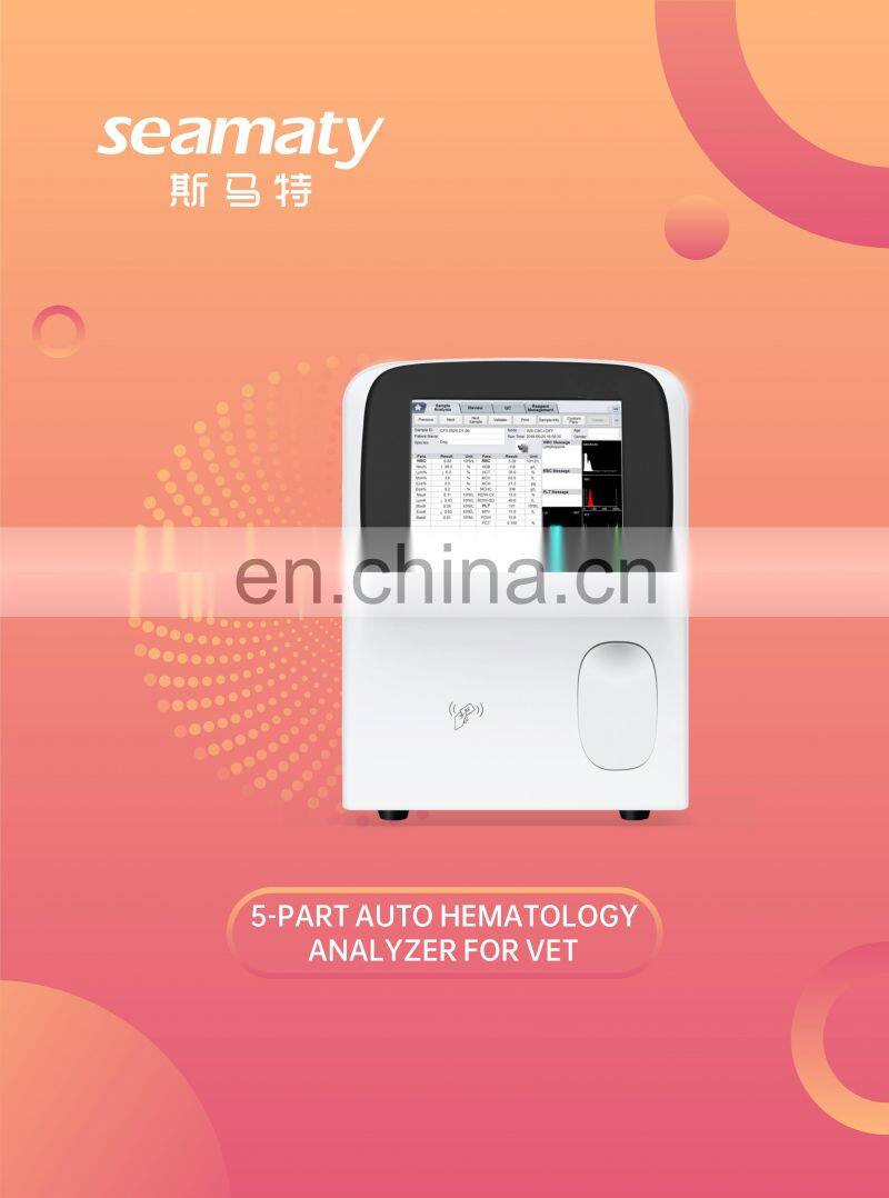 Hot Sale Medical Equipment Fully Automated Haematology Analyzer Biochemical Analysis System 10.4 Inches TFT Touch Screen Seamaty
