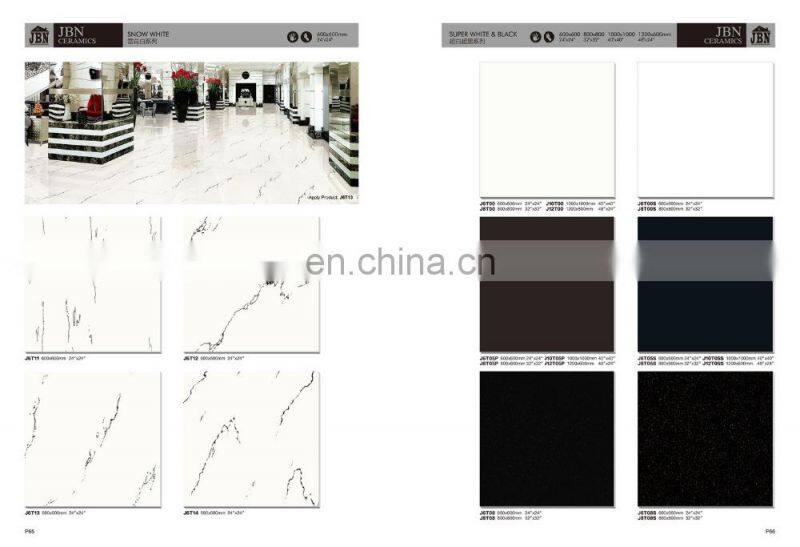 Full Polished Floor Tiles Mable Absolute Black Marble Tiles Price