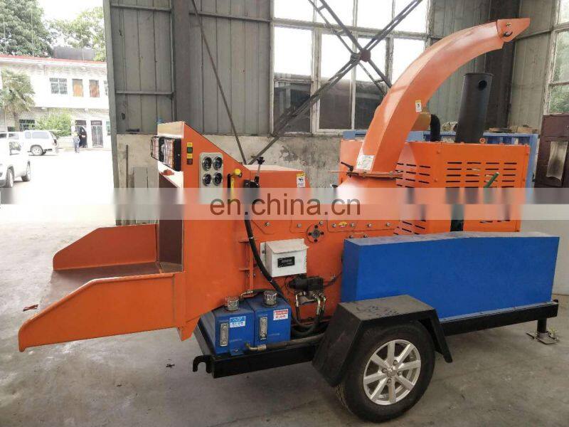 Factory Supply Mobile Wood Branch Crusher Garden Waste Wood Grinder Wood Shredder For Sale