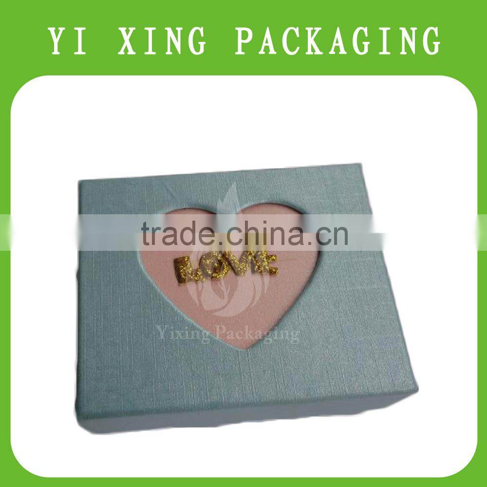 High quality Custom Logo printing hinge for Paper Jewelry Packaging box