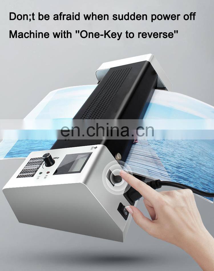 A3 Size office Laminator Hot &Cold Pouch Laminating machine with 320mm portable office thermal laminator