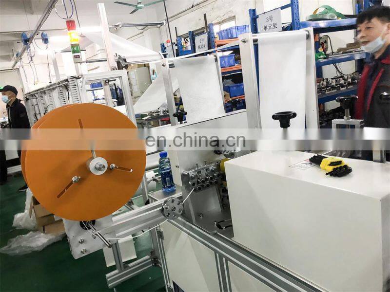 In stock supply high efficiency one drag two plane face mask making machine