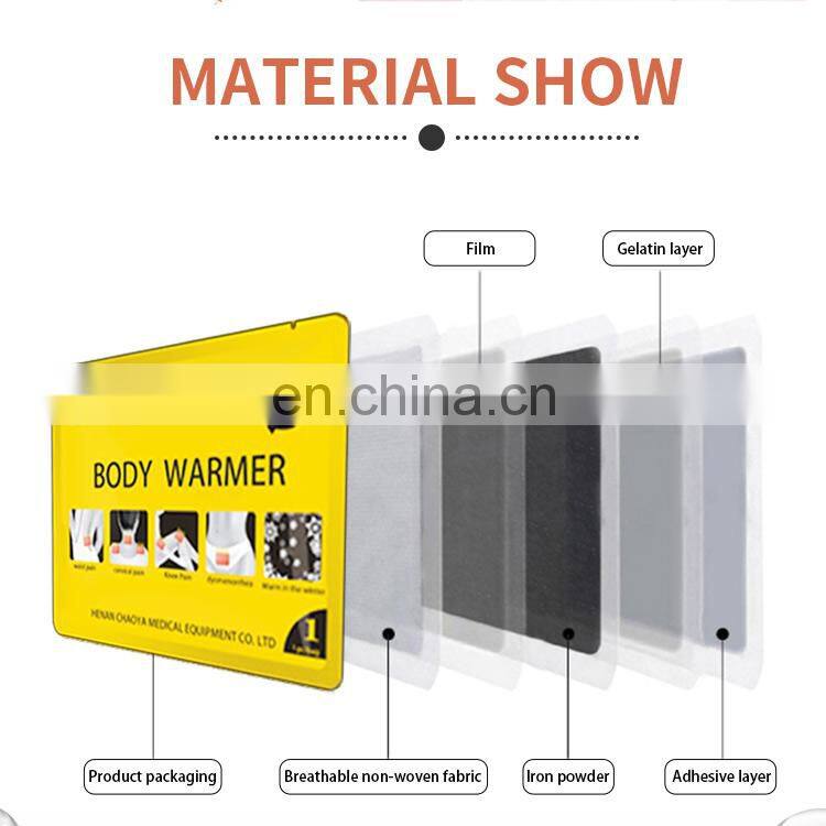 Hot sale warm patch OEM available self-heating warm patch