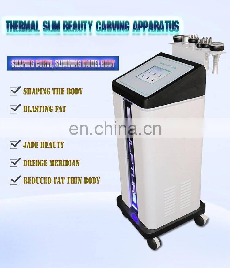 Multifunctional 6 in 1 ultrasound 40K cavitation RF face lifting body slimming machine