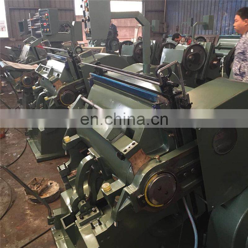 ML750 Manual Fed Carton Flatbed Die Cutting and Creasing Machine, corrugated cardboard Paper platen punching press