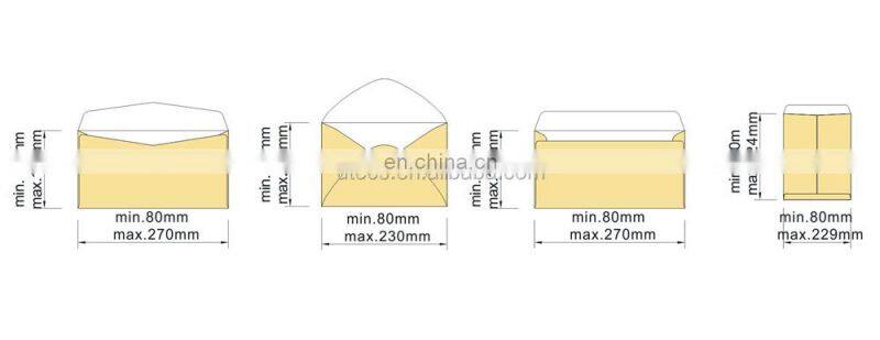 ZF390A Automatic Hotel Room Key Card holder Envelope Folding Gluing Making Machine