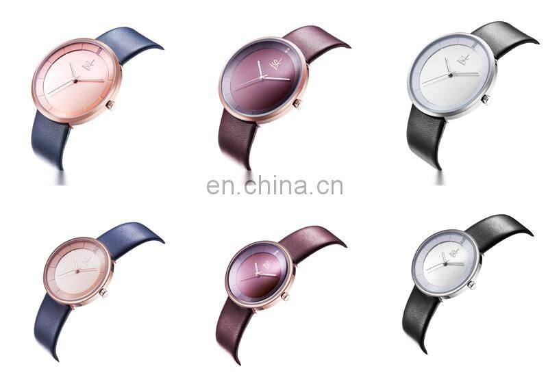 SHENGKE Elegant Couple Watches Leather Band Anniversary Gift Hand Watch Japan Quartz Pair Watches K8062G/L