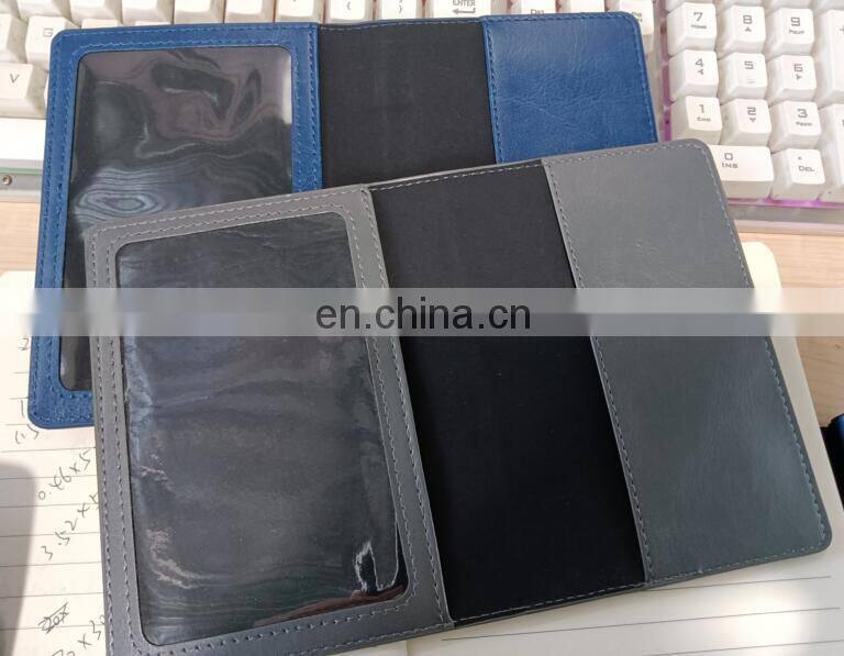 Amazon Hot Sale 4x3 Inch Pu Leather Vaccination Card Protector Passport And Vaccine Card Holder