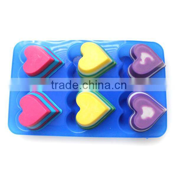 Nicole heart shape silicone jelly Pudding molds