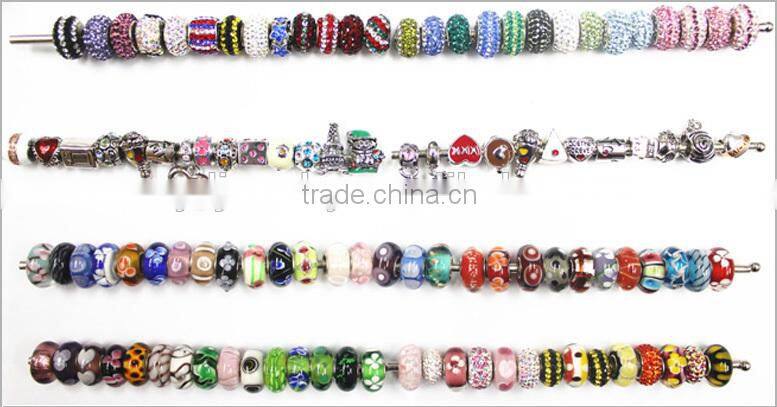 cheap murano lampwork glass bead dangling earring made in shenzhen