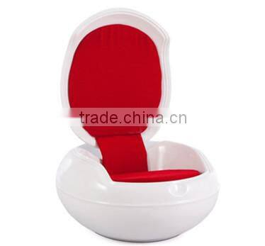 replica European style relaxing fiberglass material upholstery fabric garden egg chair by Peter Ghyczy