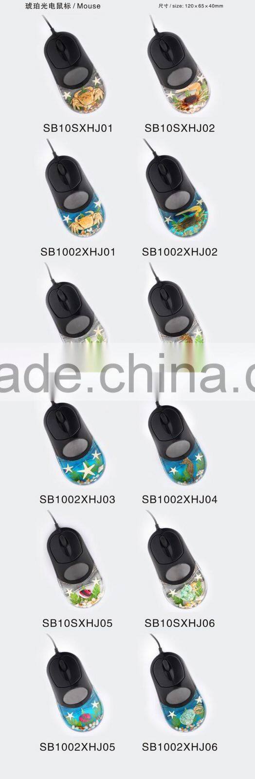 New design computer mouse with real insect