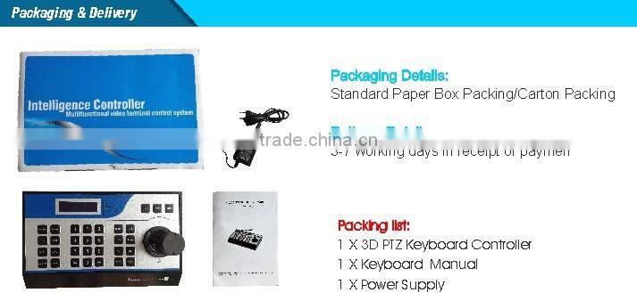 Blacky Rs485 PTZ Camera 3D Keyboard Controller