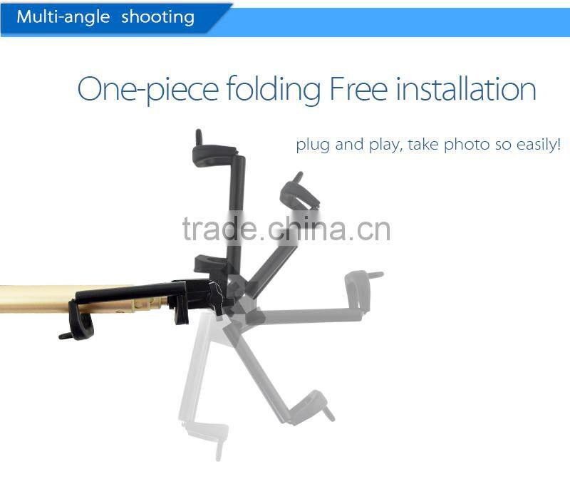 Top selling gadgets retractable wired handle monopod