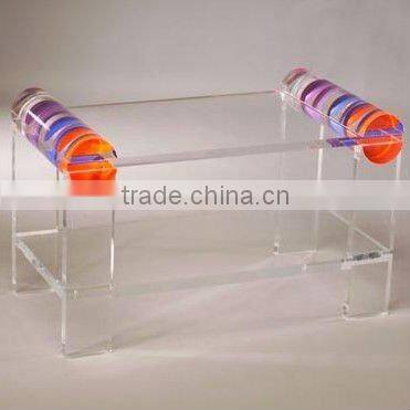 2013 simple top class transparent acrylic computer stand desks