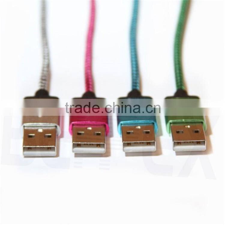 Nylon Colorful 2.0 C Type Connector USB Cable Pigtail