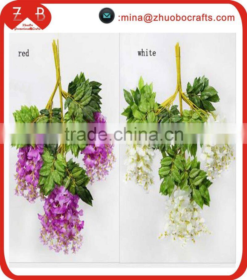 Large artificial westeria cheap wedding decorations silk flowers