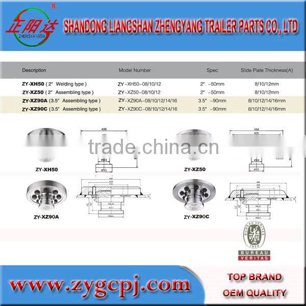 truck parts 2 inch bolt-in king pin