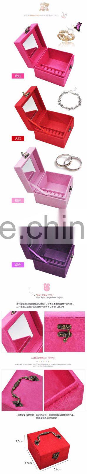 C04 ANPHY Cube Jewelry Box Small with Mirror Jewelry Finding Box Assorted