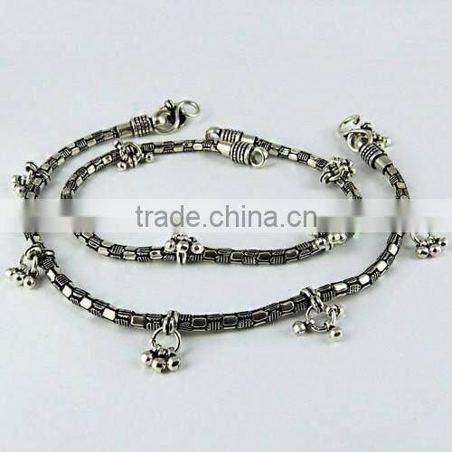 Fantastic !! Oxidized Plain 925 Sterling Silver Anklet, Fine Silver Jewelry, Online, Sale Silver Jewelry