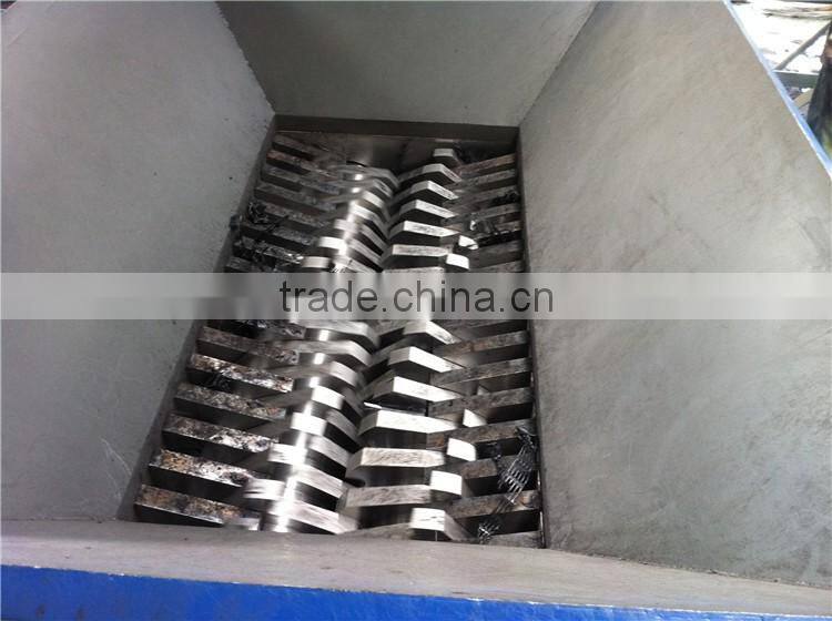 plastic shredder two shaft machine crusher
