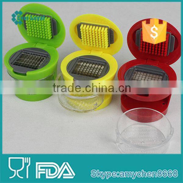 Easy to clean and she can even use it to store the chopped garlic