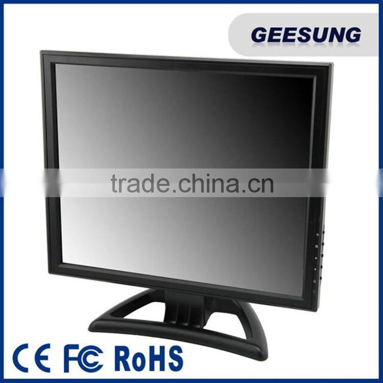12v large square screen 15 inch lcd monitor