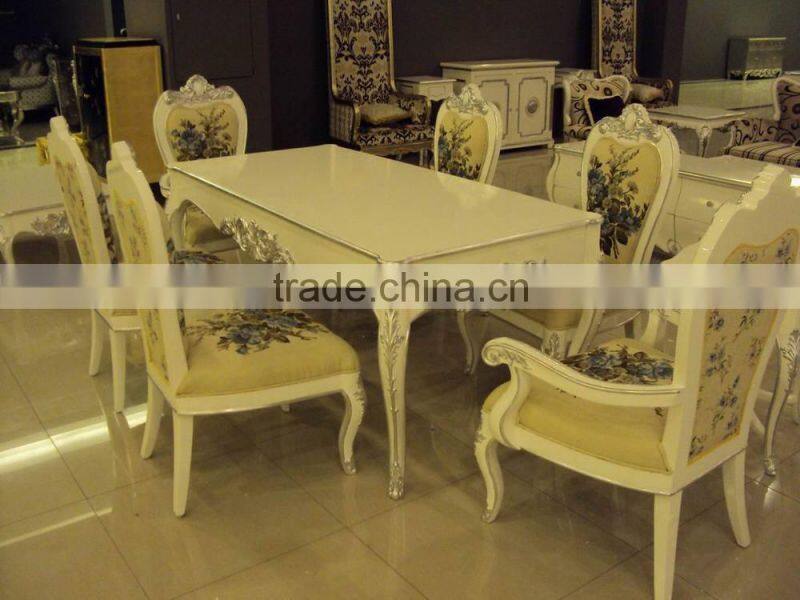French style royal classical dining room sets D1046