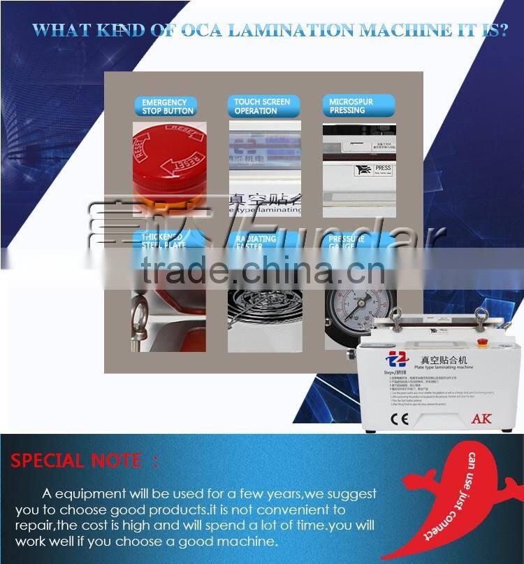 Top New 888A all-in-one touch screen OCA vacuum laminator