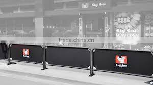 Cafe Wind Barrier With Customer Logo Printing