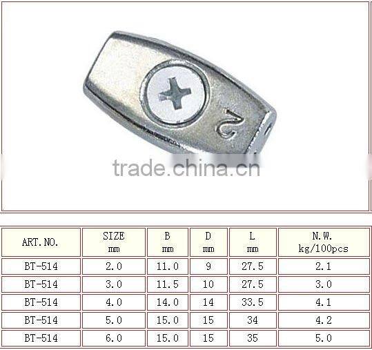 Zinc Alloy Steel Electric Galvanized Casted Egg Shaped Wire Rope Clip 2-6mm
