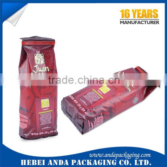 Printed coffee packaging plastic bag/ coffee food packaging bag/ coffee bean food bags