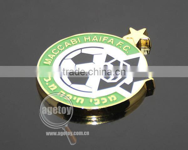 Green Box Packing Round Star Shaped Promotional Club Football Match Customize Sports Game Metal Medal
