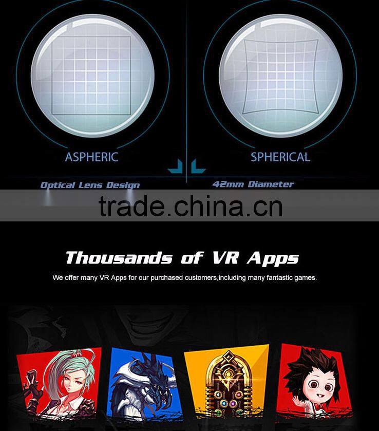 Google cardboard HeadMount VR BOX 3.0 PRO Version VR Virtual 3D Glasses for 3.5" - 6.0" Smart Phone+ bluetooth remote controller