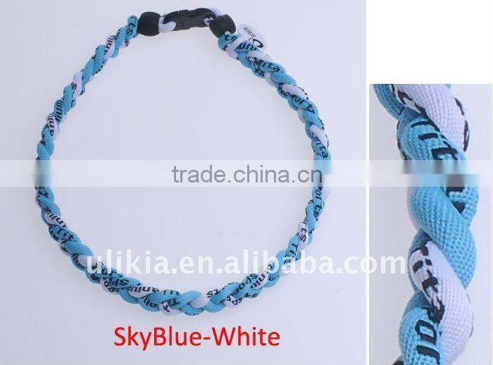 Germanium Titanium Baseball Sport Necklaces in Tornado style