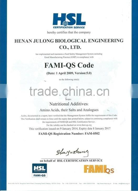 food grade L-glutamine as additive to mix BCAA for nutrition