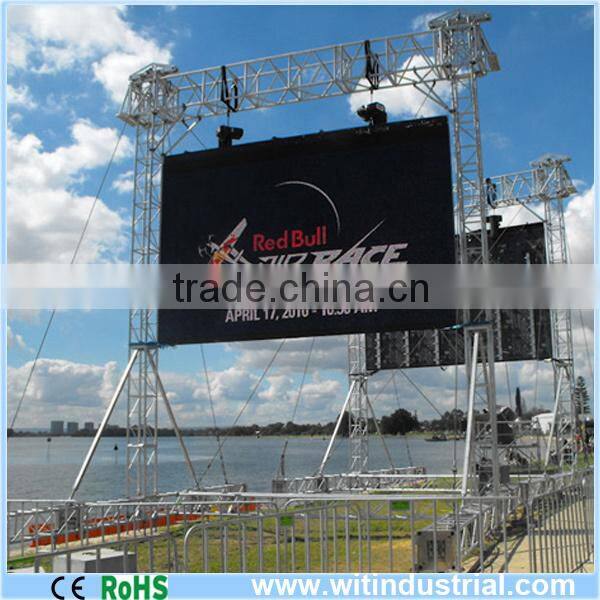 Outdoor aluminum LED screen support structure