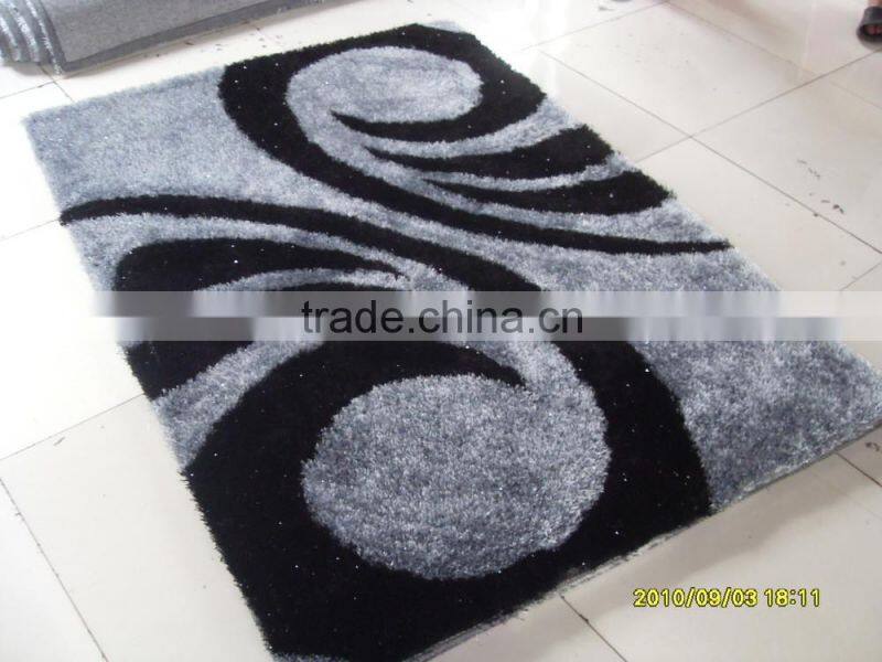 South Korea Shaggy Polyester Silk Rug Bath Mat