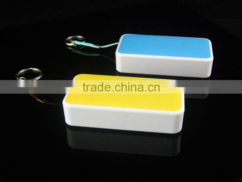 Portable mini 2600mah custom color mobile charger backup battery power bank