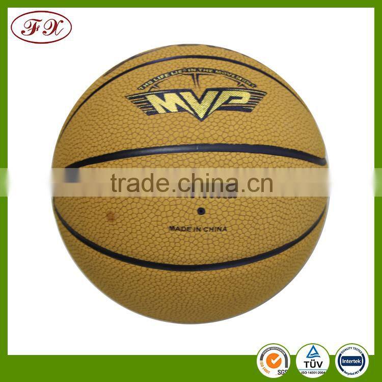 customized print size 7 top quality PU training/match basketball
